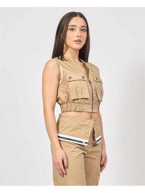 Gaelle Paris vest with zip and large pockets GAELLE PARIS | GAABW03842BE33